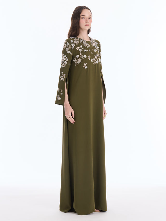 Chrysanthemum Sequin Embroidered Caftan