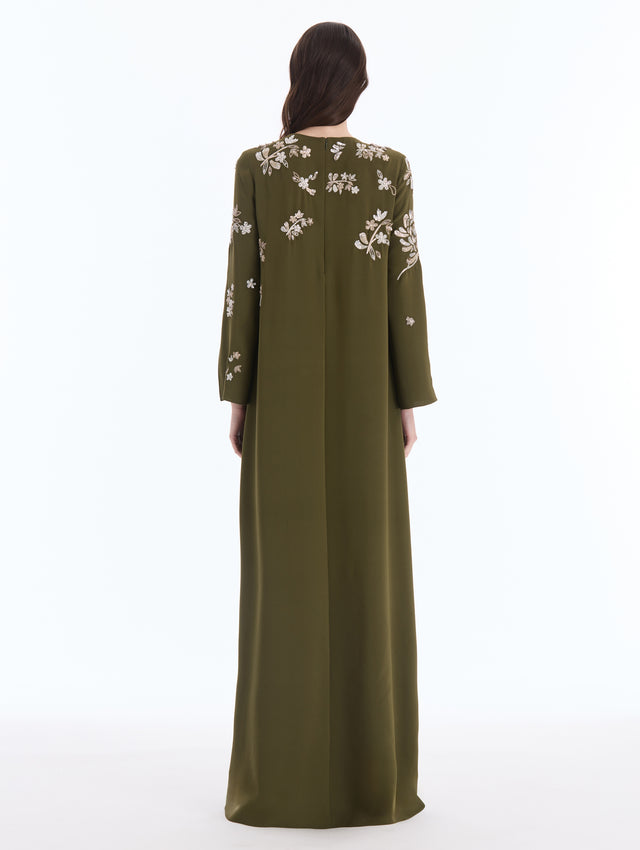 Chrysanthemum Sequin Embroidered Caftan