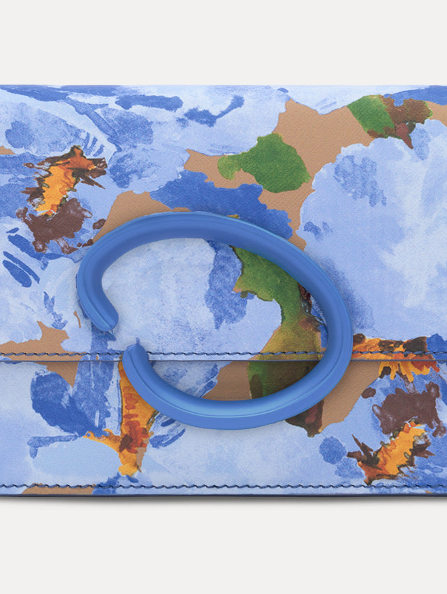 Iris Printed Saffiano O Pochette