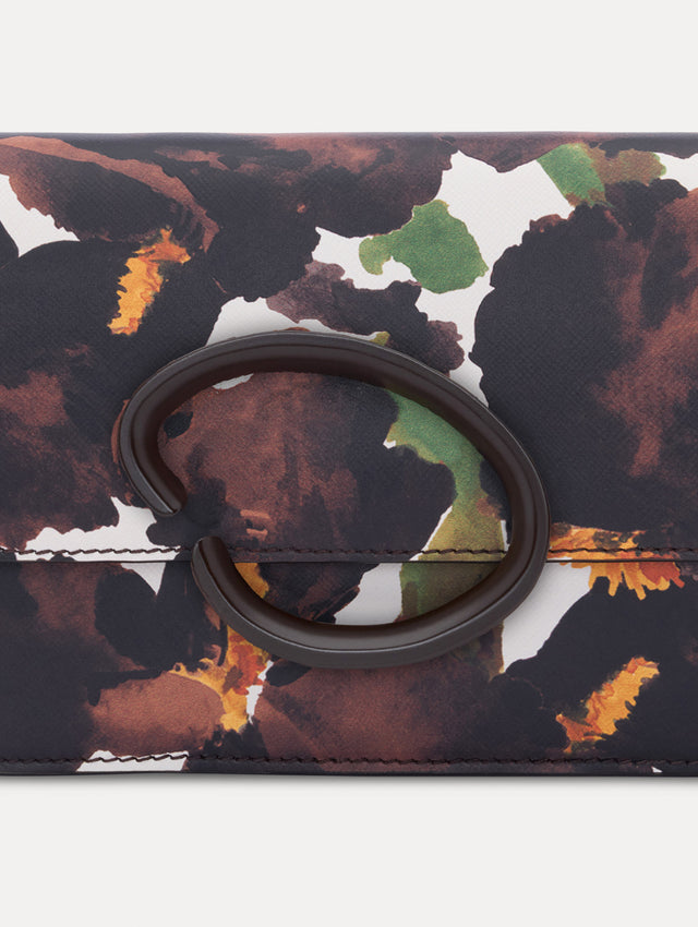 Iris Printed Saffiano O Pochette
