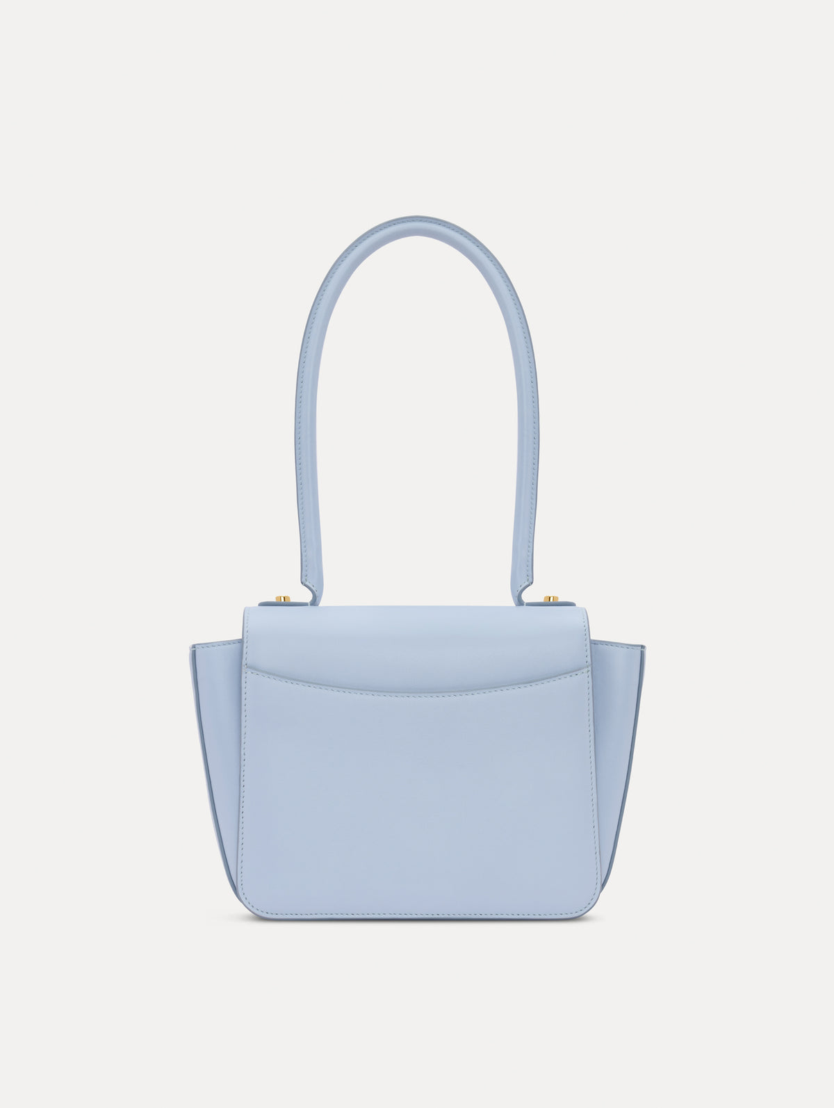 The model is carrying a top handle TRO bag. Front view.