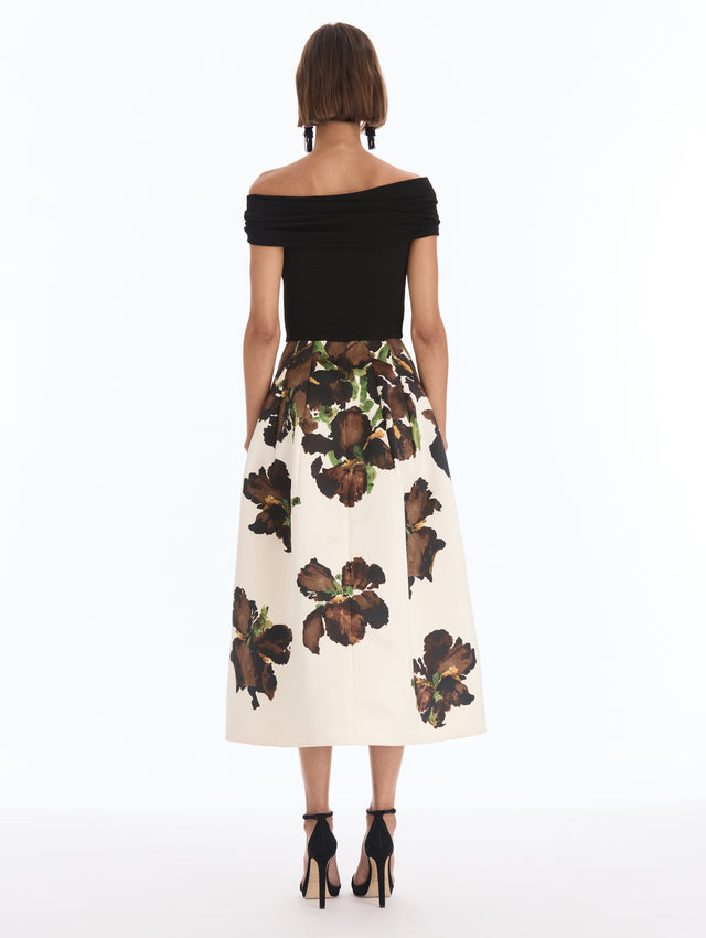 Watercolor Iris Knit Dress