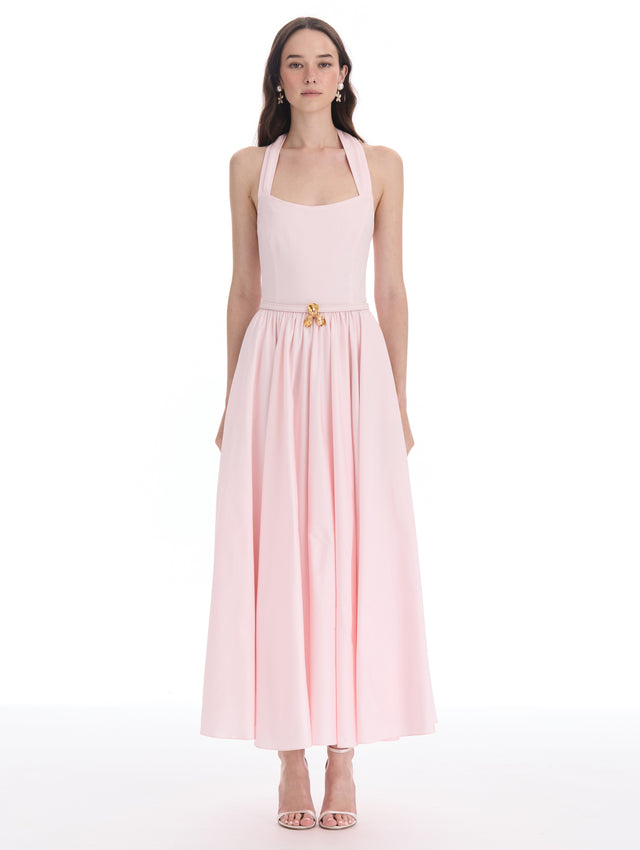 Iris Belt Cotton Poplin Dress