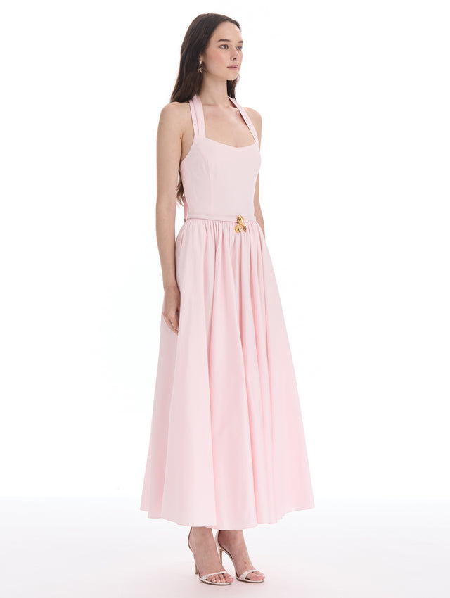 Iris Belt Cotton Poplin Dress