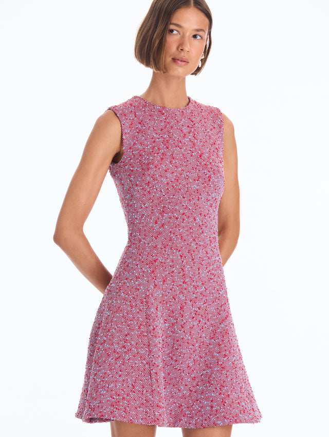 Slub Wool Tweed Dress