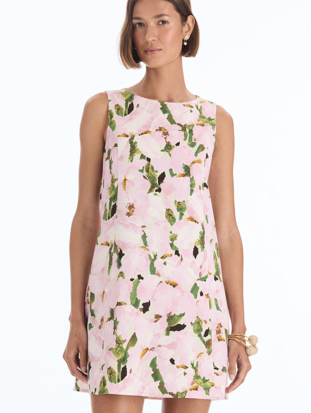 Watercolor Iris Shift Dress