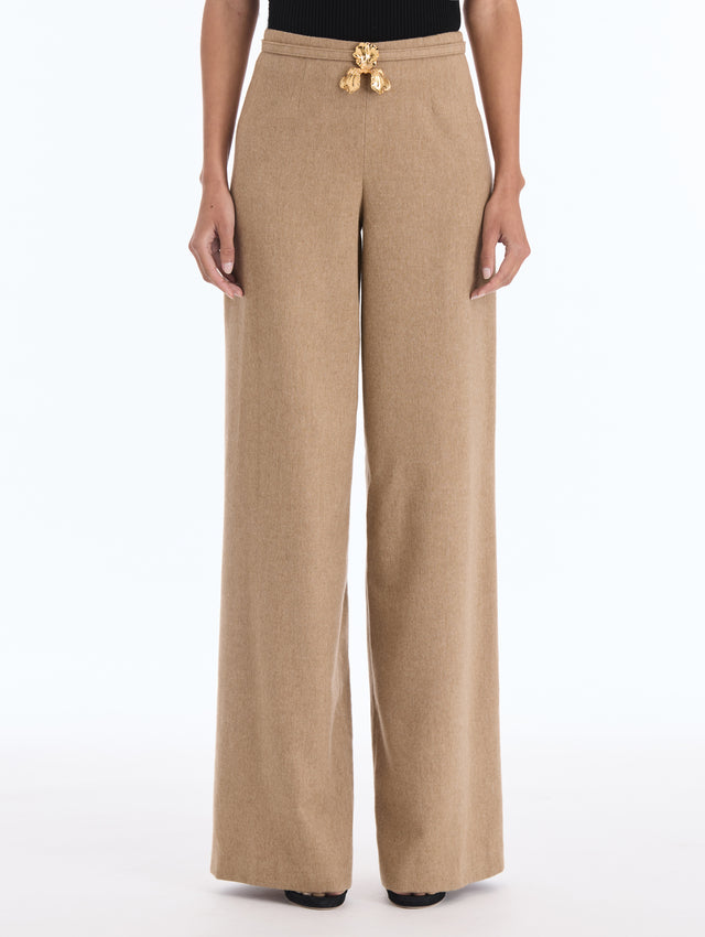 Iris Belt Cashmere-Blend Pant