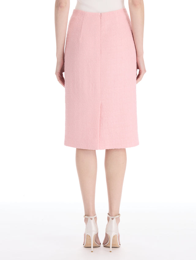 Wool-Blend Tweed Pencil Skirt