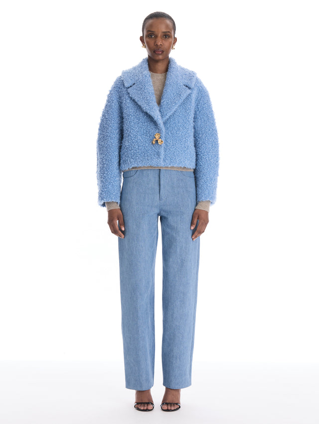 Iris Button Bouclé Mohair Jacket