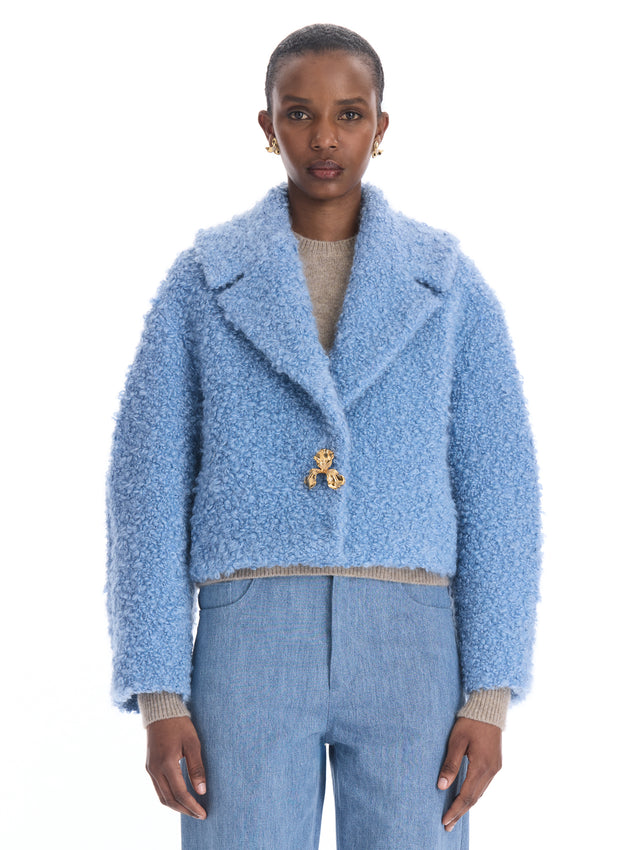 Iris Button Bouclé Mohair Jacket