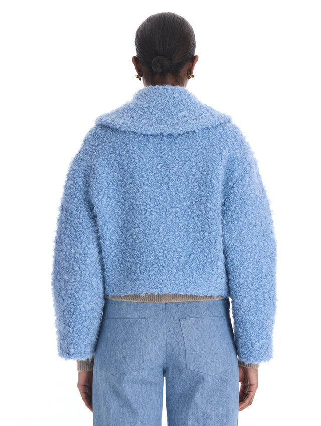 Iris Button Bouclé Mohair Jacket