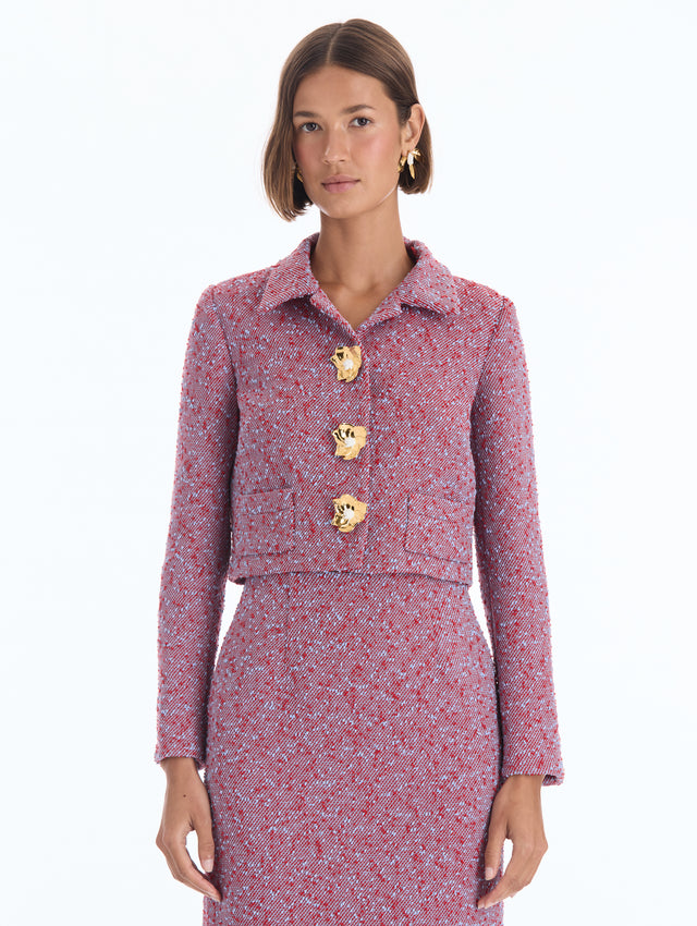 Slub Wool Tweed Jacket