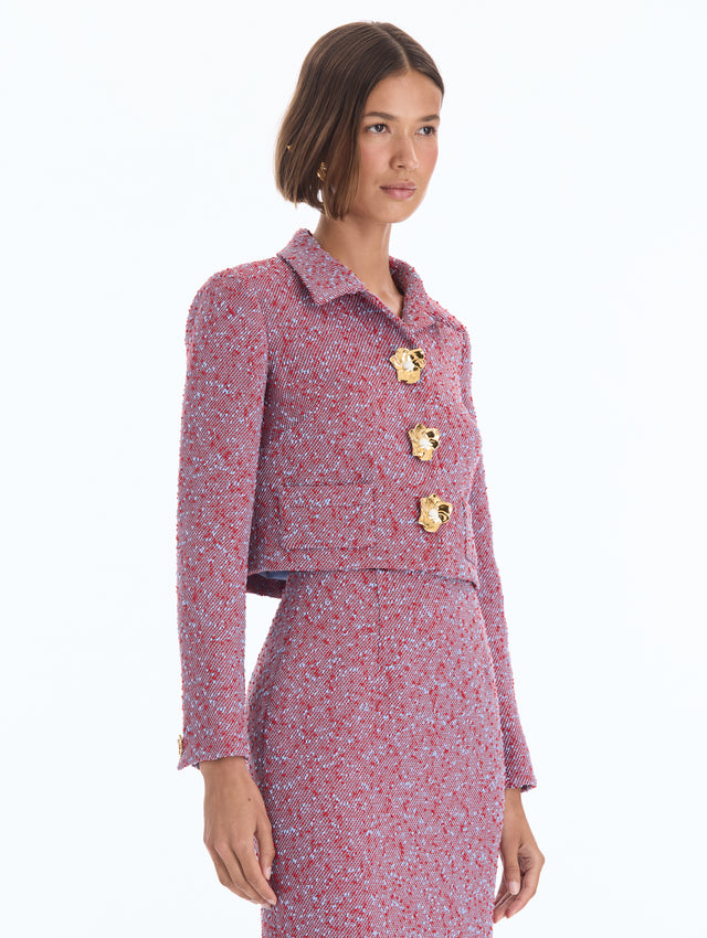 Slub Wool Tweed Jacket