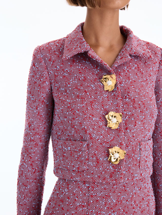 Slub Wool Tweed Jacket
