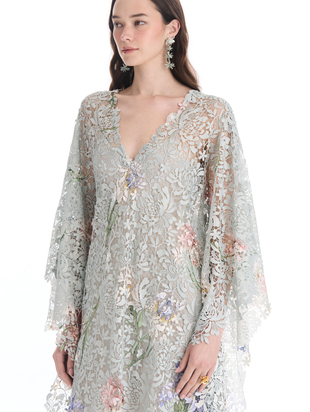 Degradé Iris Guipure Caftan