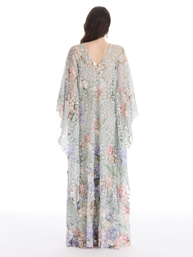 Degradé Iris Guipure Caftan