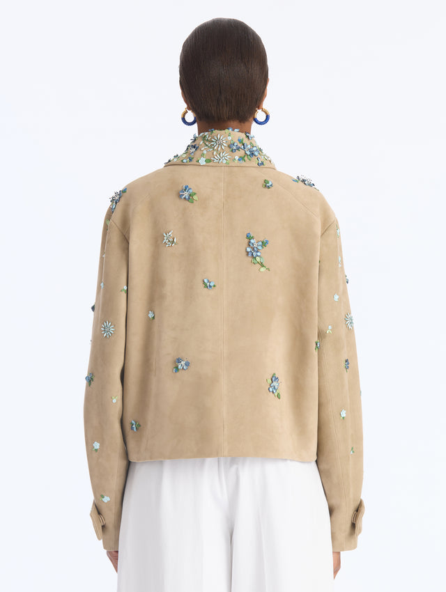Suede Embroidered Jacket