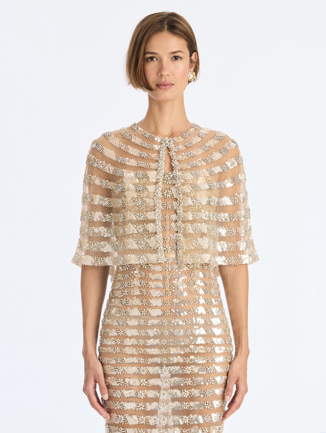 Embroidered Cape