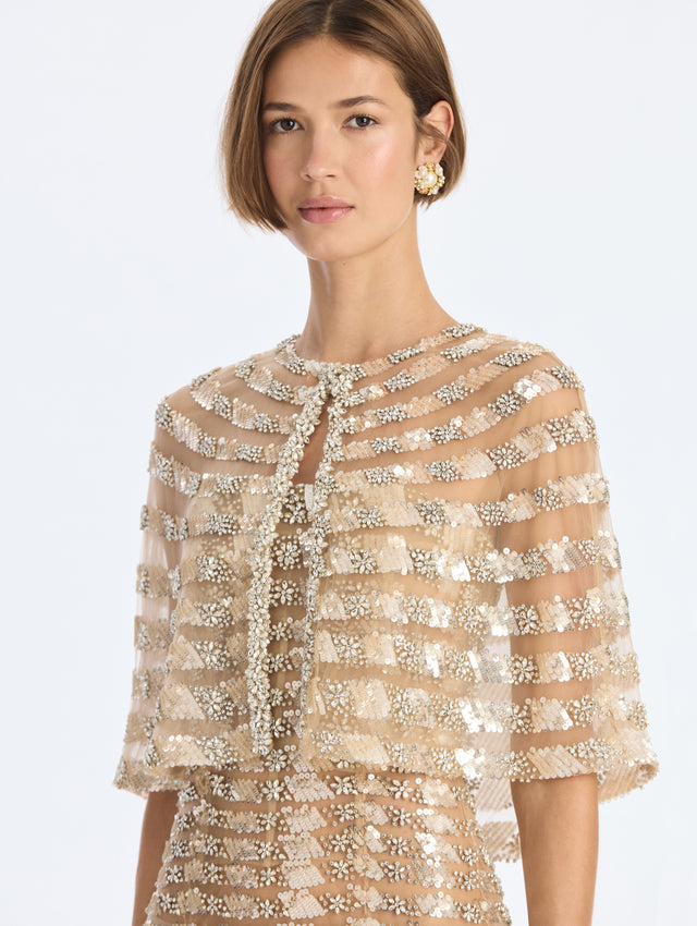 Embroidered Cape