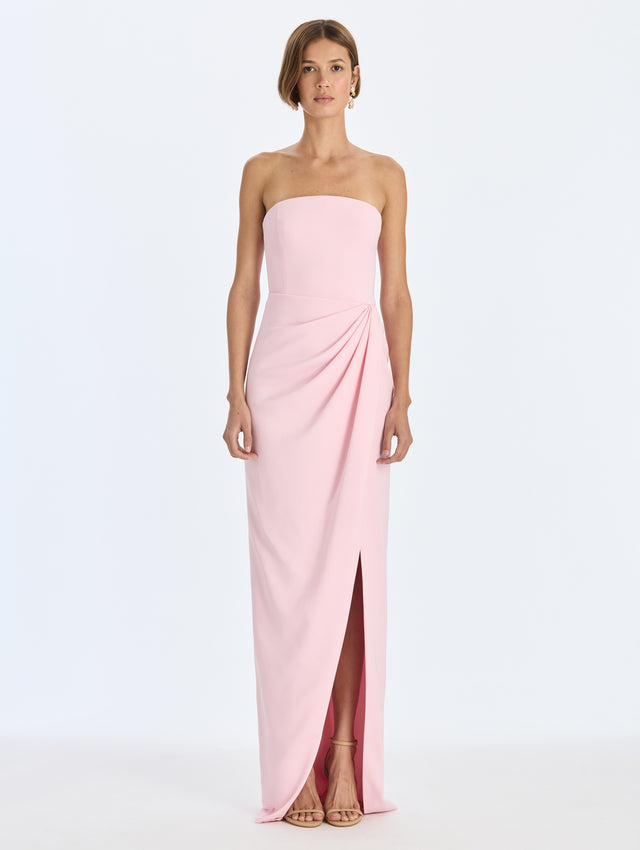 Draped Cady Gown