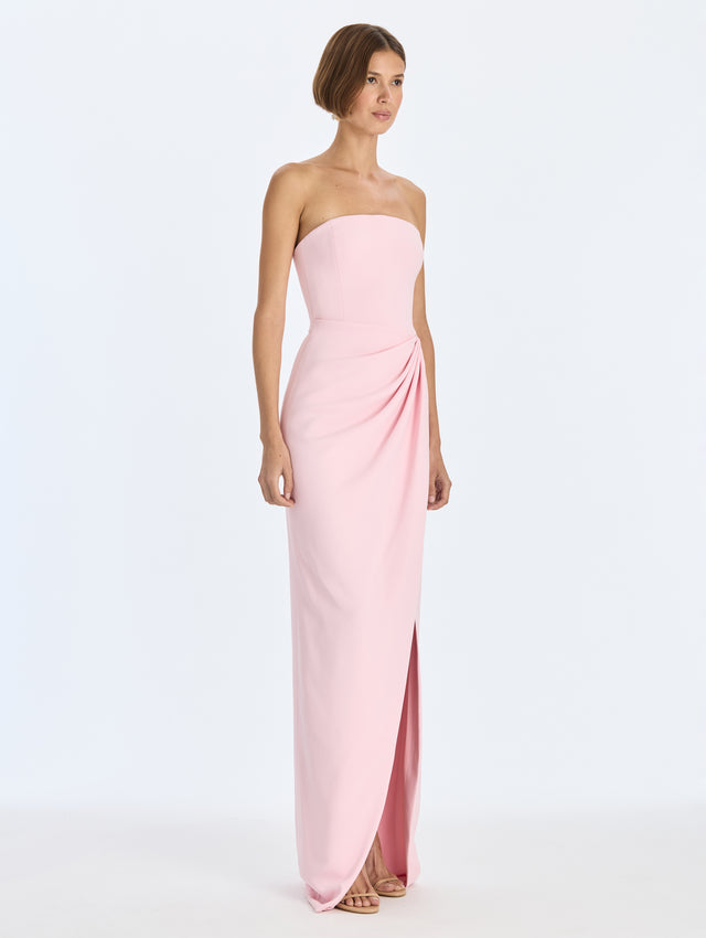 Draped Cady Gown