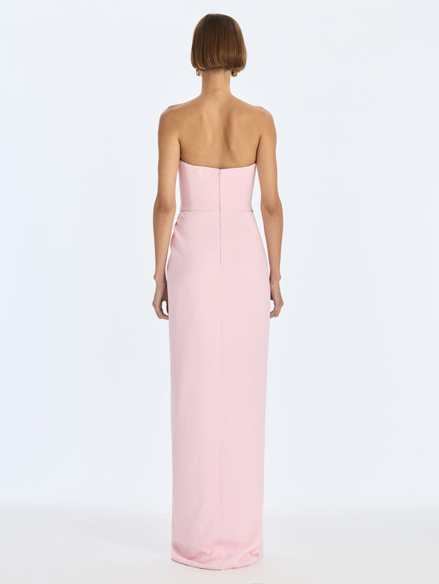 Draped Cady Gown