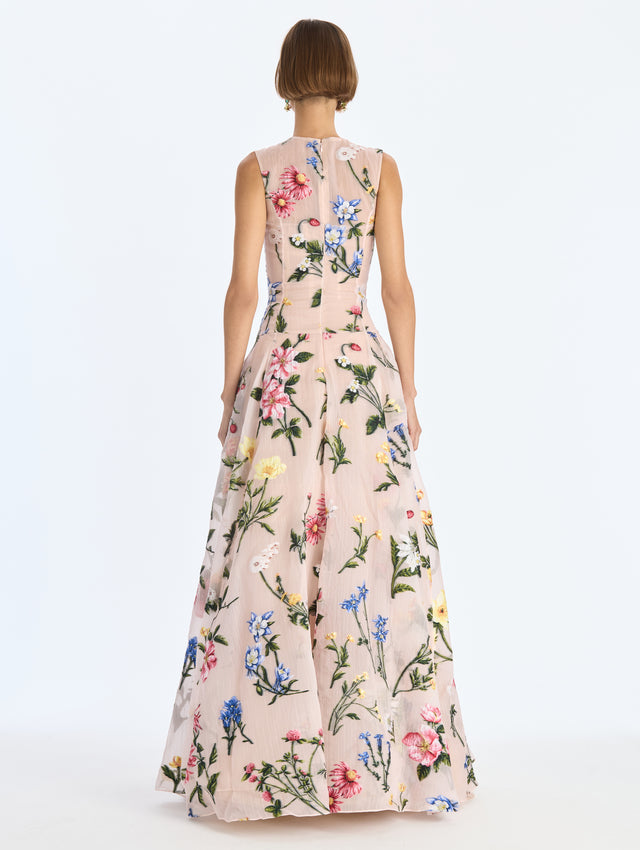 Alpine Meadow Fil Coupé Gown