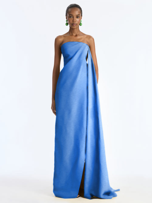 Strapless Drape Gown