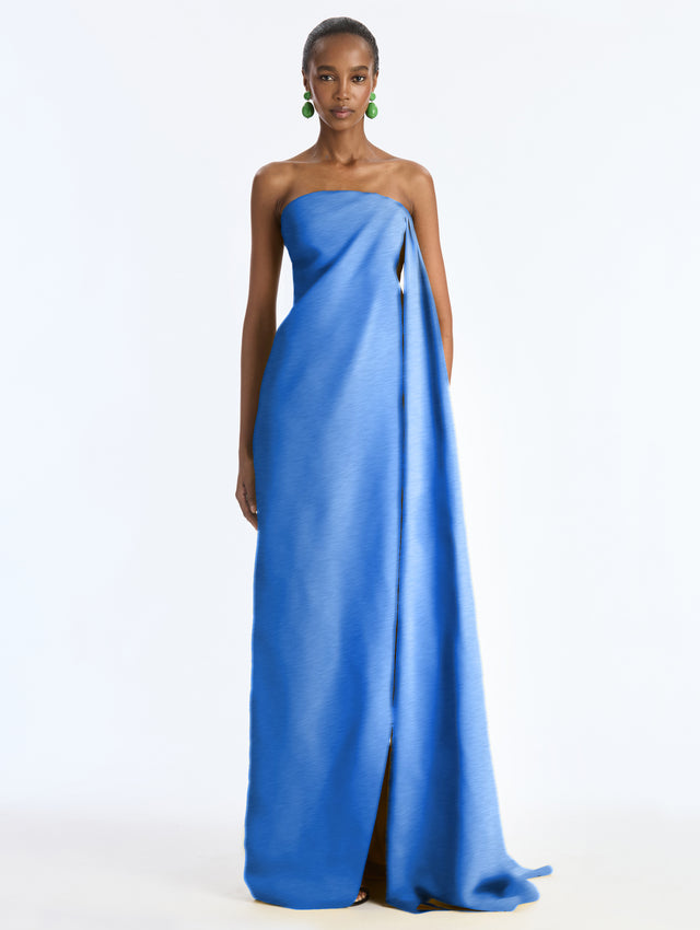 Strapless Drape Gown