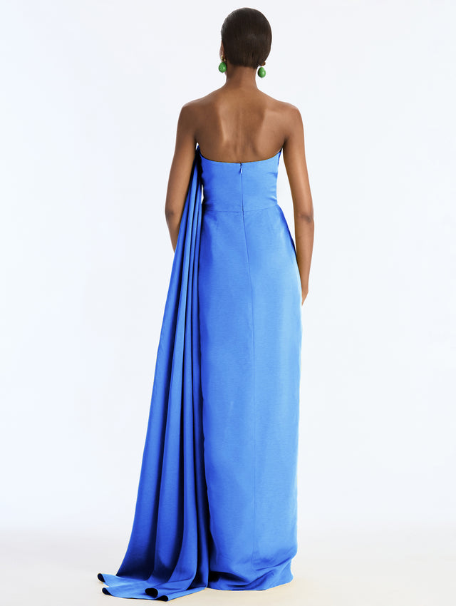 Strapless Drape Gown