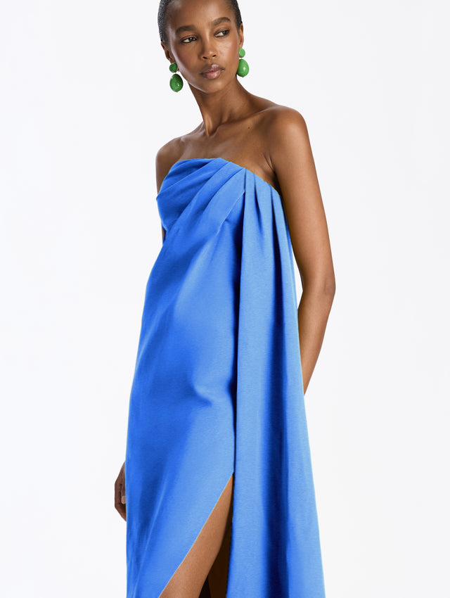 Strapless Drape Gown