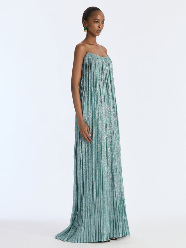 Lamé Mousseline Gown