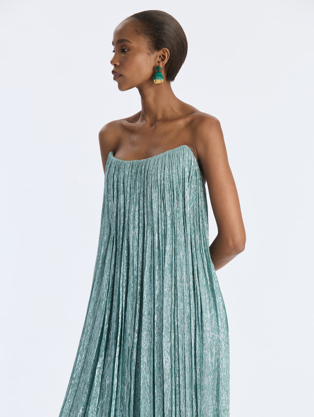 Lamé Mousseline Gown