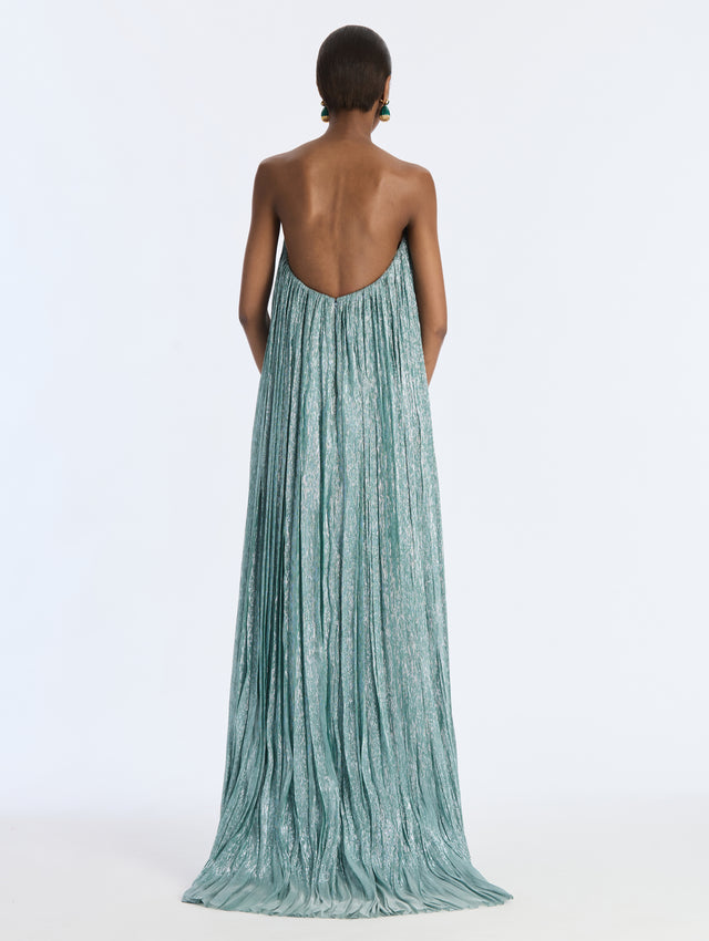 Lamé Mousseline Gown
