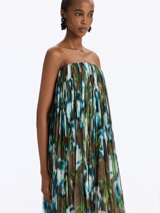 Chine Calla Lily Chiffon Gown