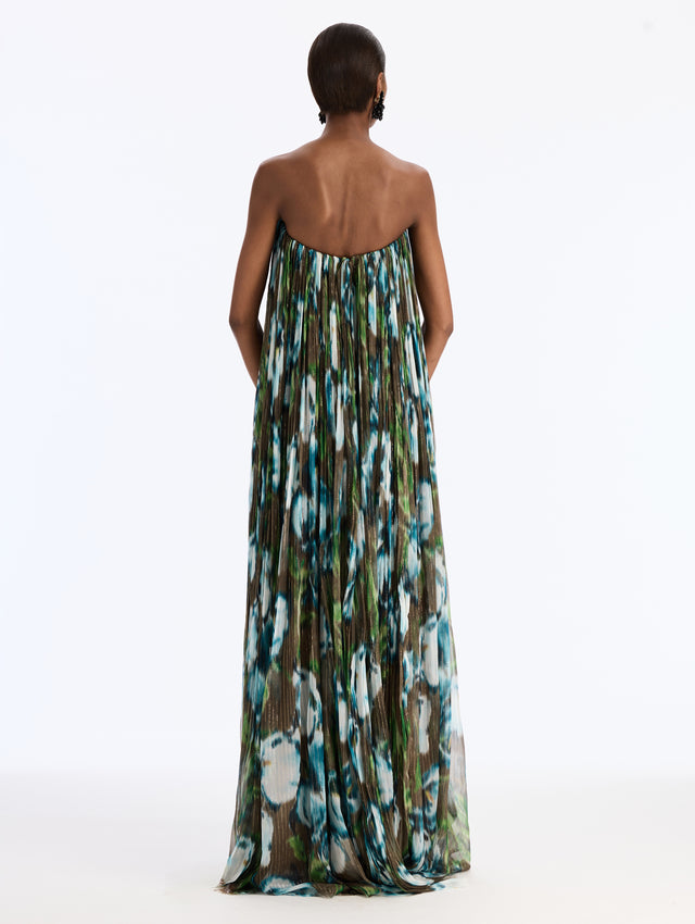 Chine Calla Lily Chiffon Gown