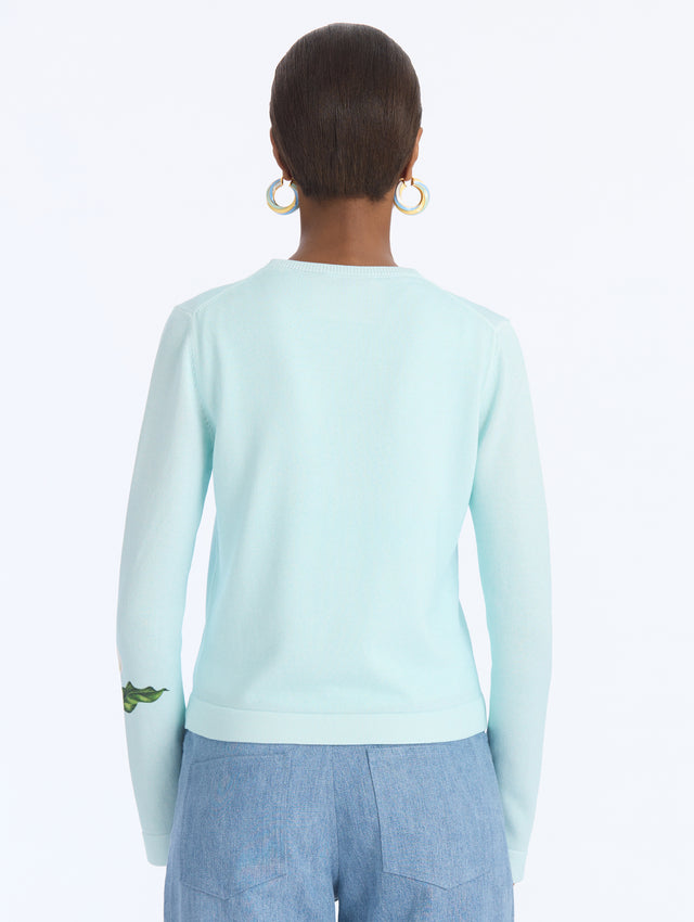 Calla Lily Print Cardigan