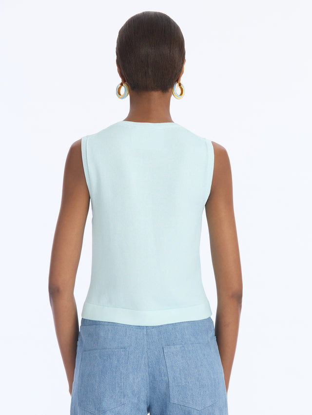 Calla Lily Print Knit Tank