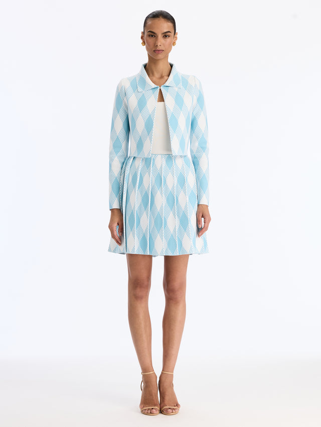 Argyle Knit Jacket