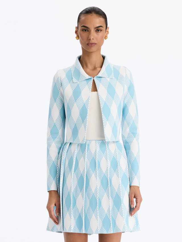 Argyle Knit Jacket