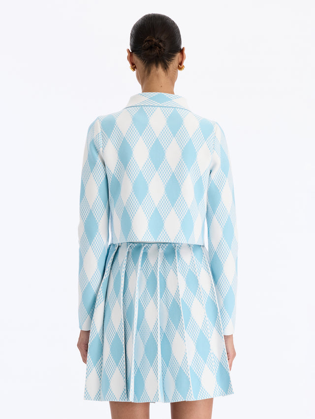 Argyle Knit Jacket