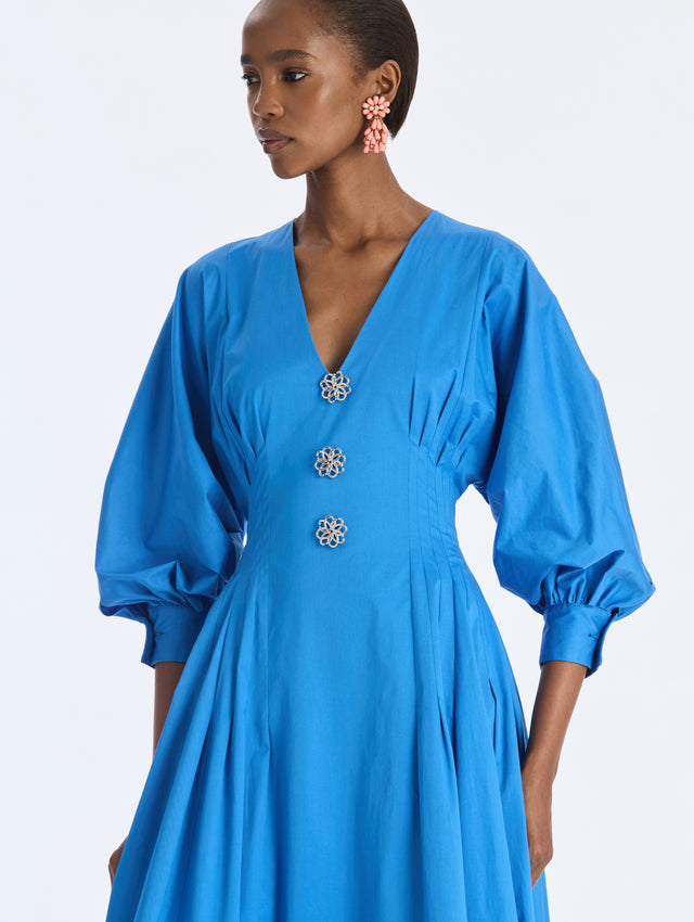 Cotton Stretch Twill Dress