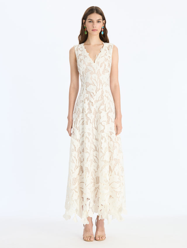 Calla Lily Guipure Dress