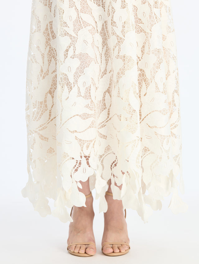 Calla Lily Guipure Dress