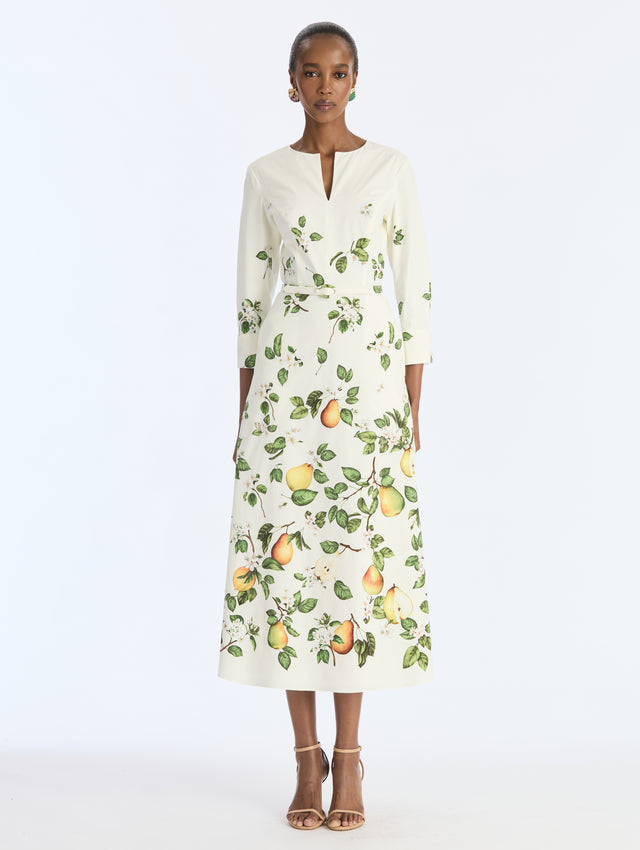 Pearl Floral Degrade Poplin Dress