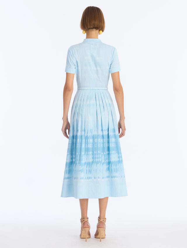 Abstract Houndstooth Cotton Dress