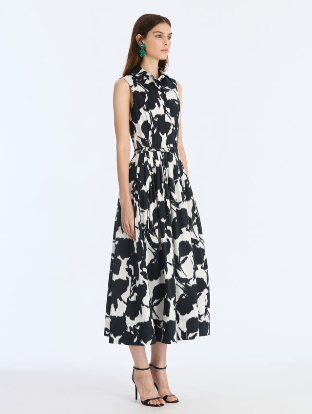 Chine Calla Lily Poplin Dress