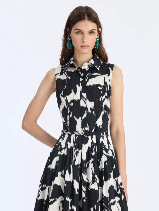 Chine Calla Lily Poplin Dress