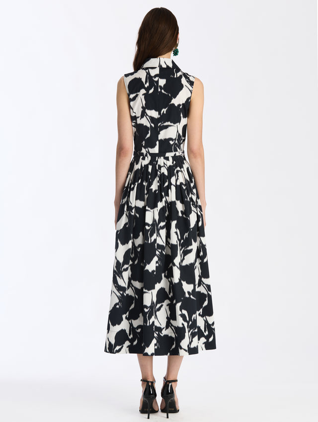 Chine Calla Lily Poplin Dress