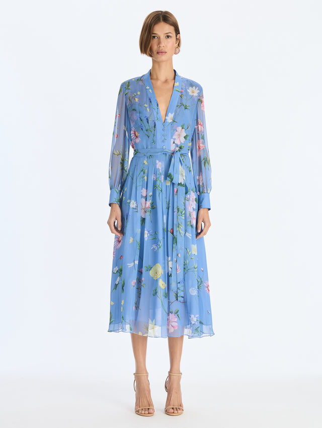 Alpine Meadow Chiffon Dress